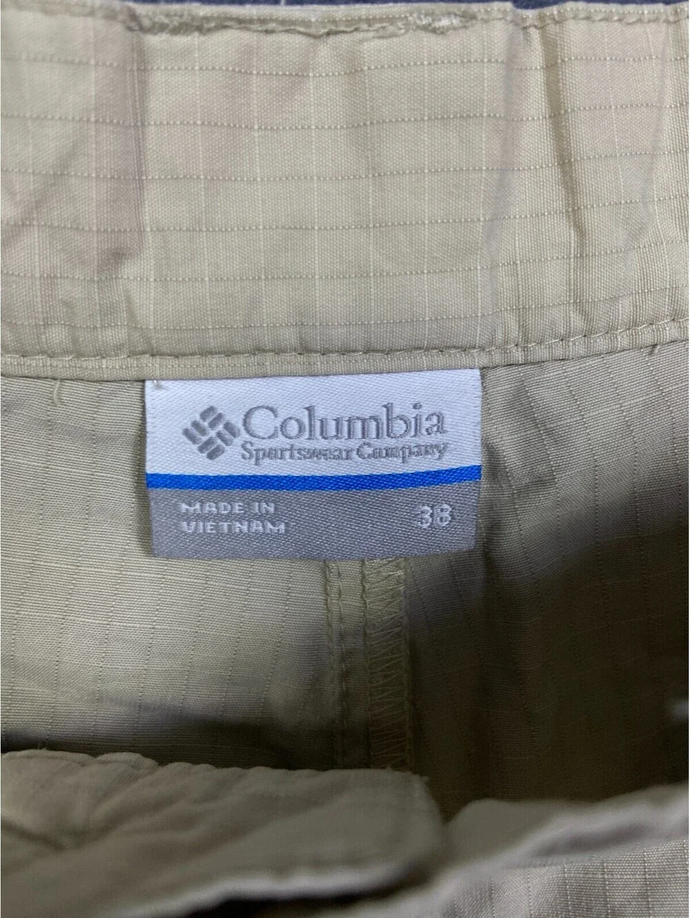 Columbia PFG Shorts Mens Size 38 Beige Hiking Fishing Cargo Ripstop Gorpcore 9